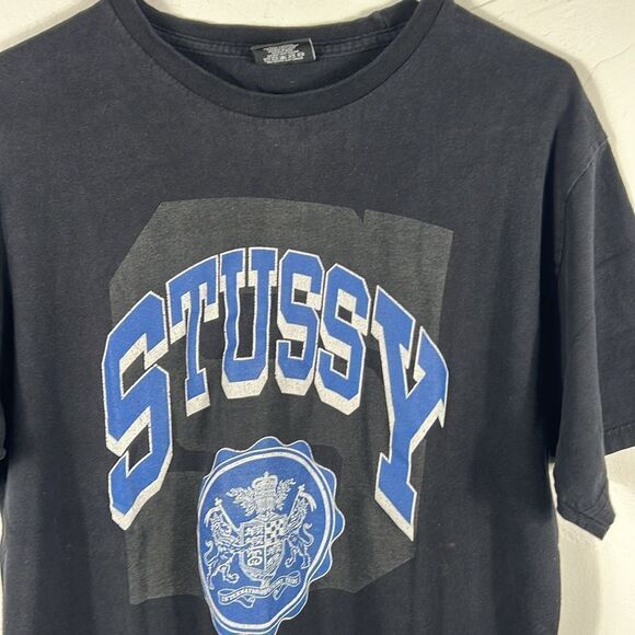🔥🔥Vintage Y2K STUSSY Brand Designer Graphic Streetwear Tee Sz MEDIUM - GUC - Picture 2 of 12
